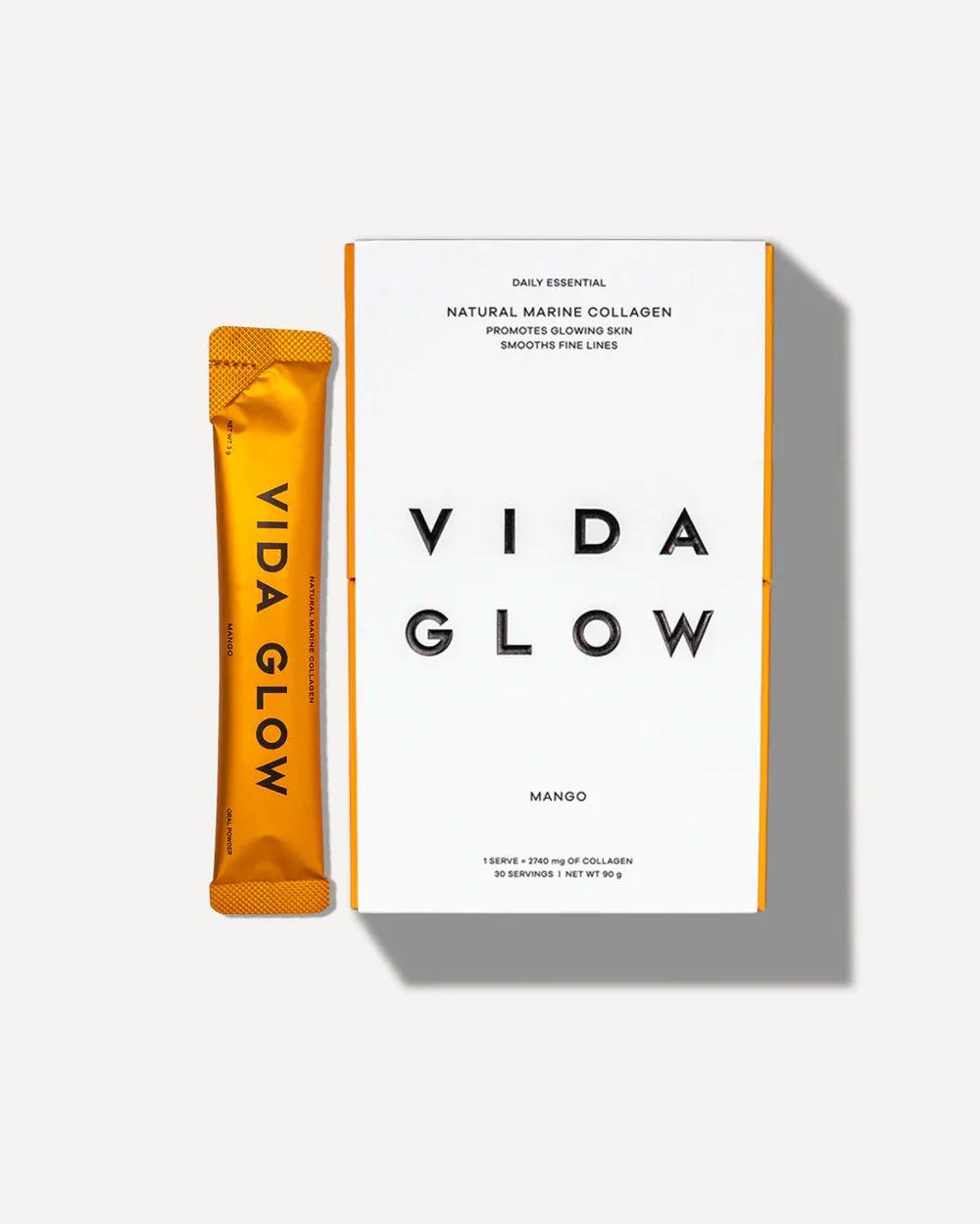 [Vida glow]-Natural Marine Collagen Sachets Mango