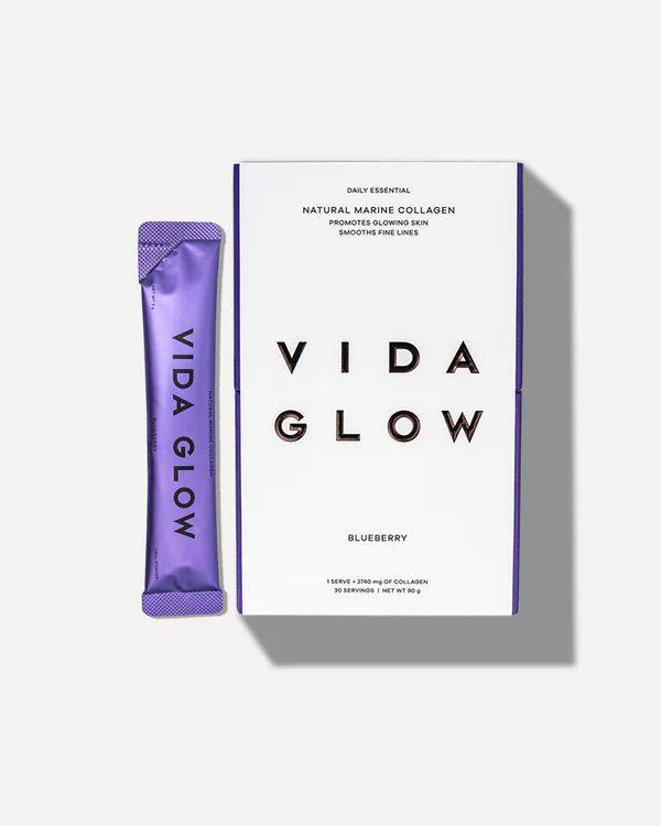 [Vida glow]-Natural Marine Collagen Sachets Blueberry