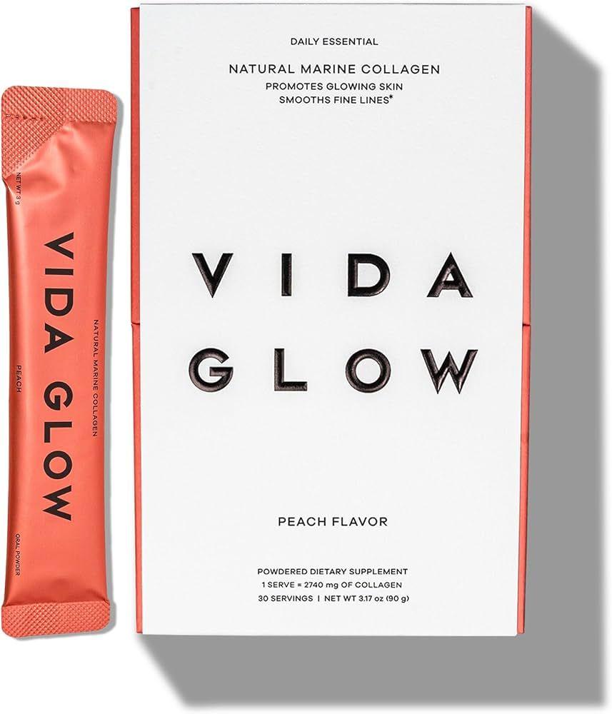 [Vida glow]-Natural Marine Collagen Sachets Peach